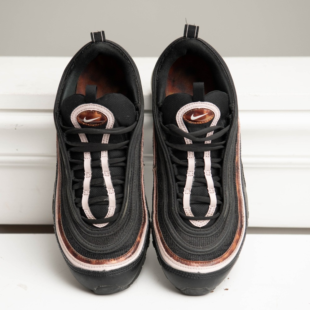 Nike Air Max 97 W Sz 8 "WoodGrain" Black Rose Gold Athletic Streetwear‎ Sneakers - Picture 7 of 7